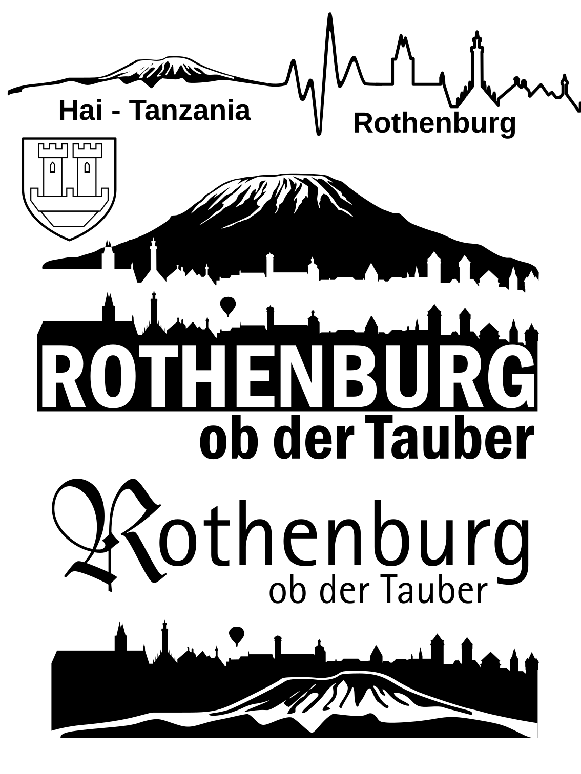 Motiv-Entwürfe für die Shirts